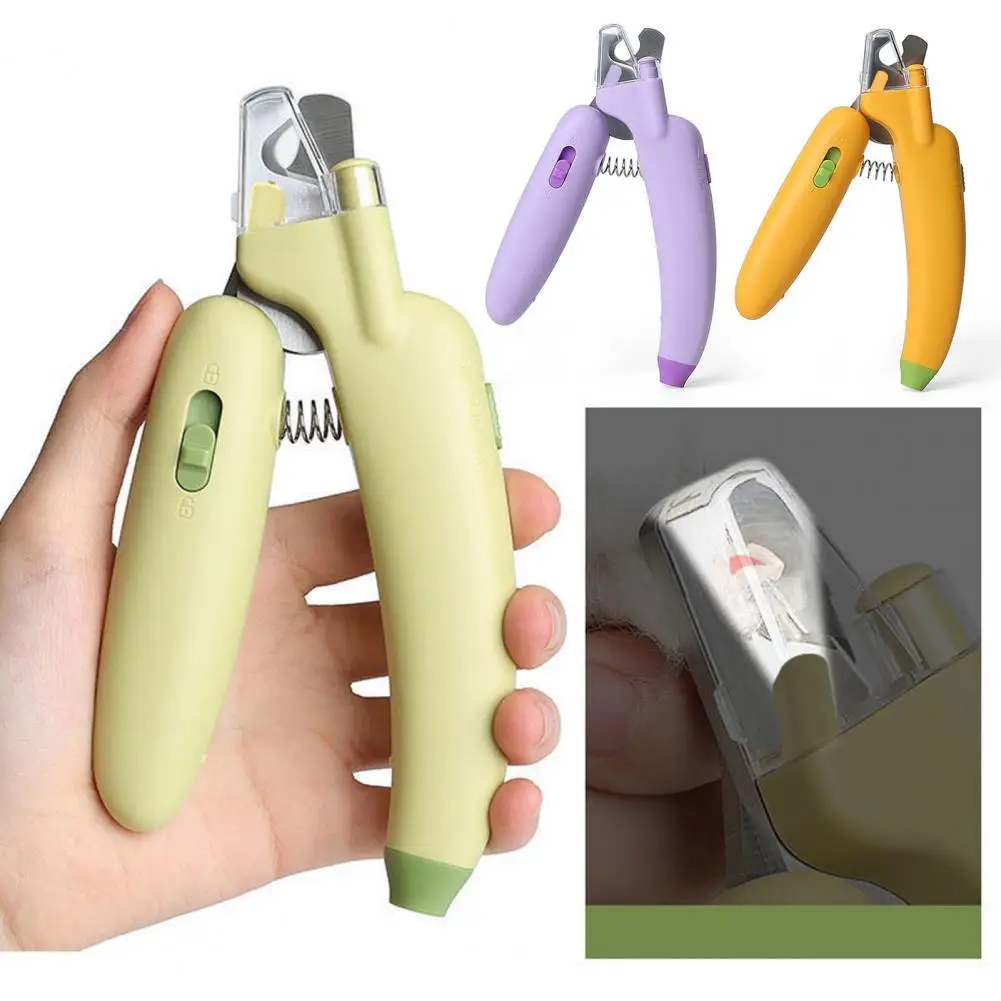 LED Pet Nail Clippers with Built-in Light Nail Cutting for Dogs Cats Nail Trimmers Enhanced Visibility Trimming Tool