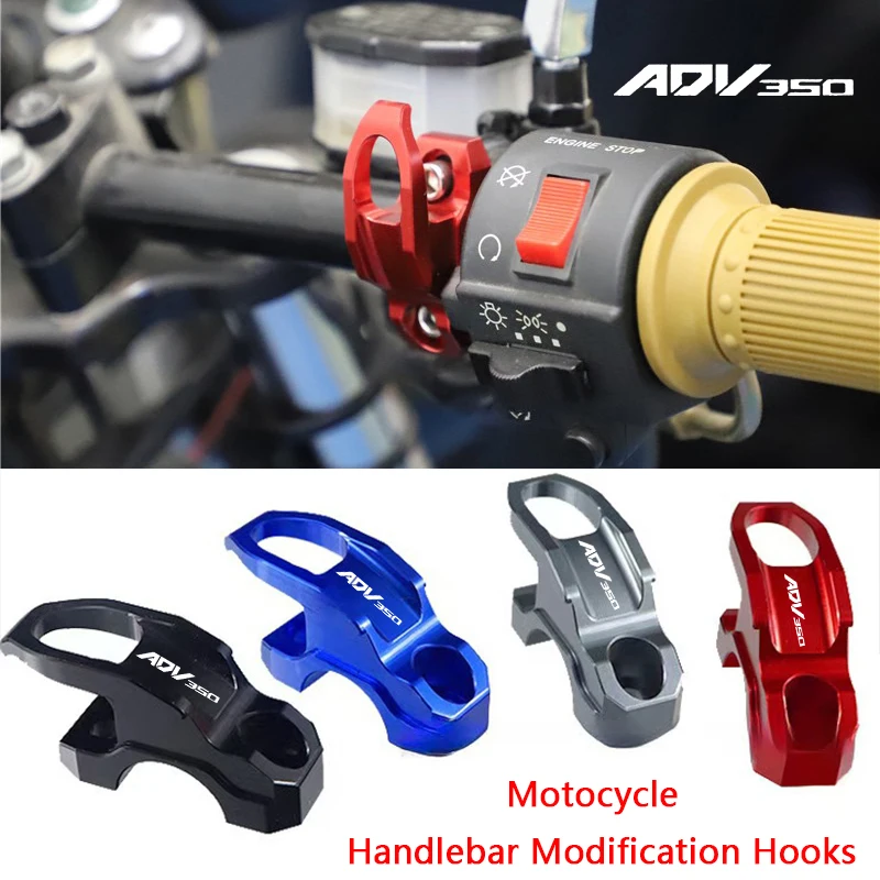 Para honda aventura adv 350 honda adv 350 série cnc alumínio acessórios de modificação da motocicleta capacete bagagem ganchos armazenamento