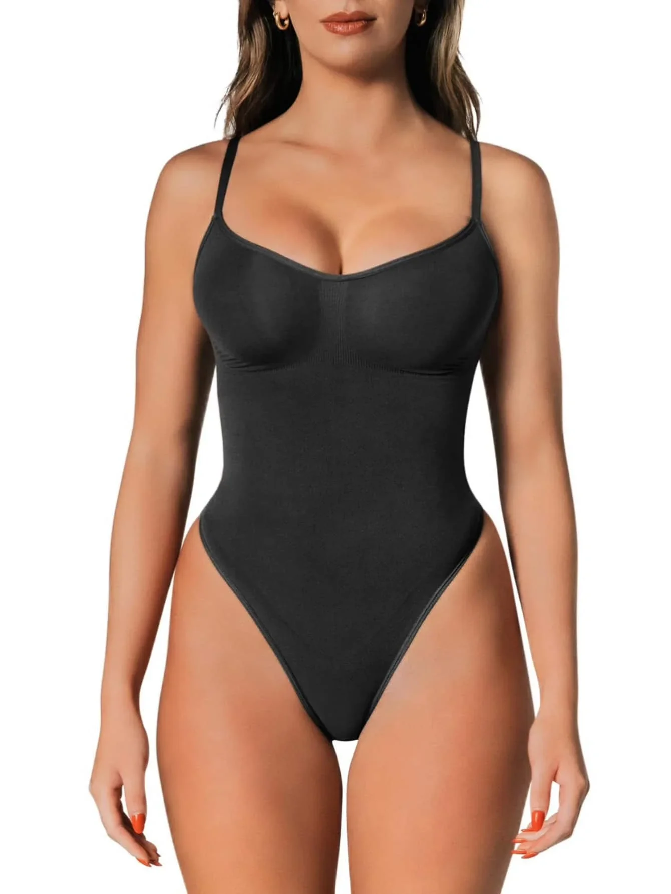 

Tummy Control Tank Bodysuit – Thong Shapewear With Snatched Waist