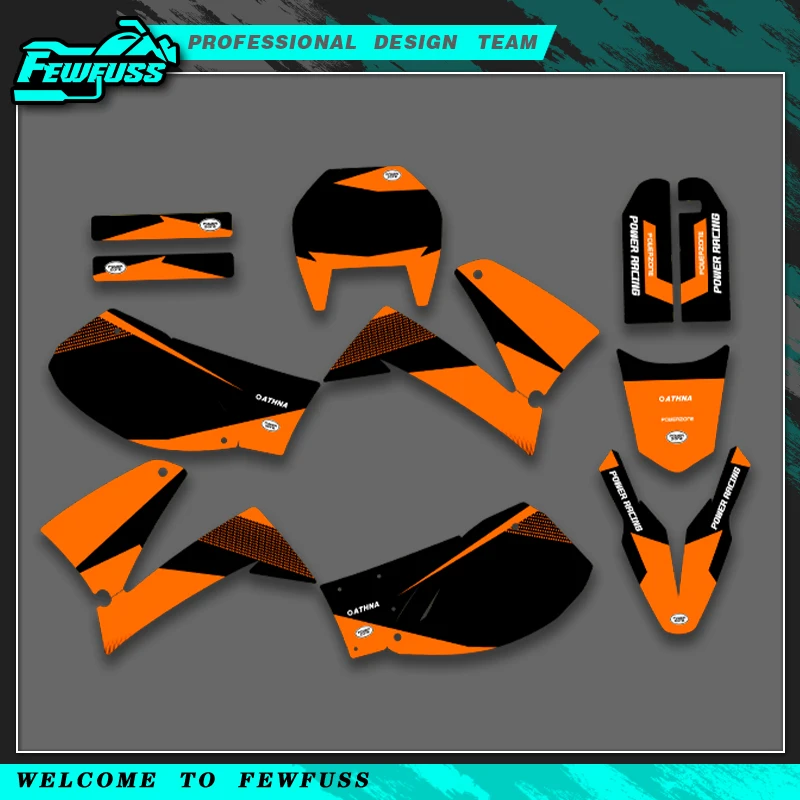 

Fewfuss для KTM LC4 640 Enduro 1998 1999 2000 2001 2002 2003 2004 2005 2006 2007 графические наклейки наборы наклеек для мотоциклов