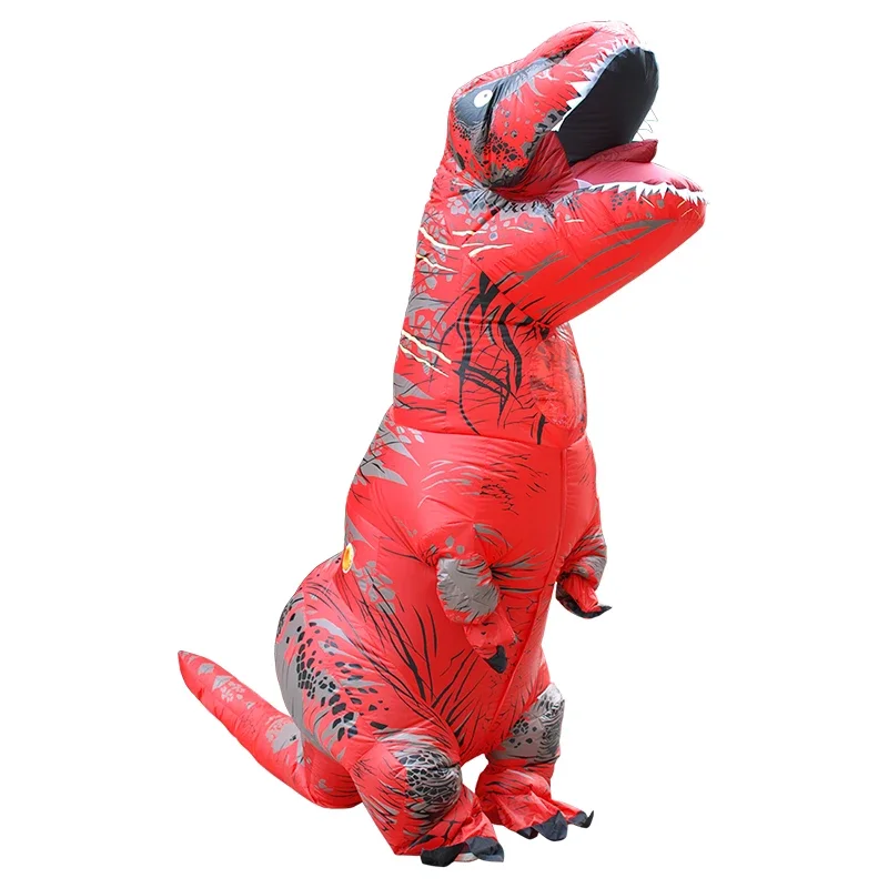 Disfraz inflable de dinosaurio para adultos y niños, traje de dibujos animados de Anime, mascota de fantasía, interesante