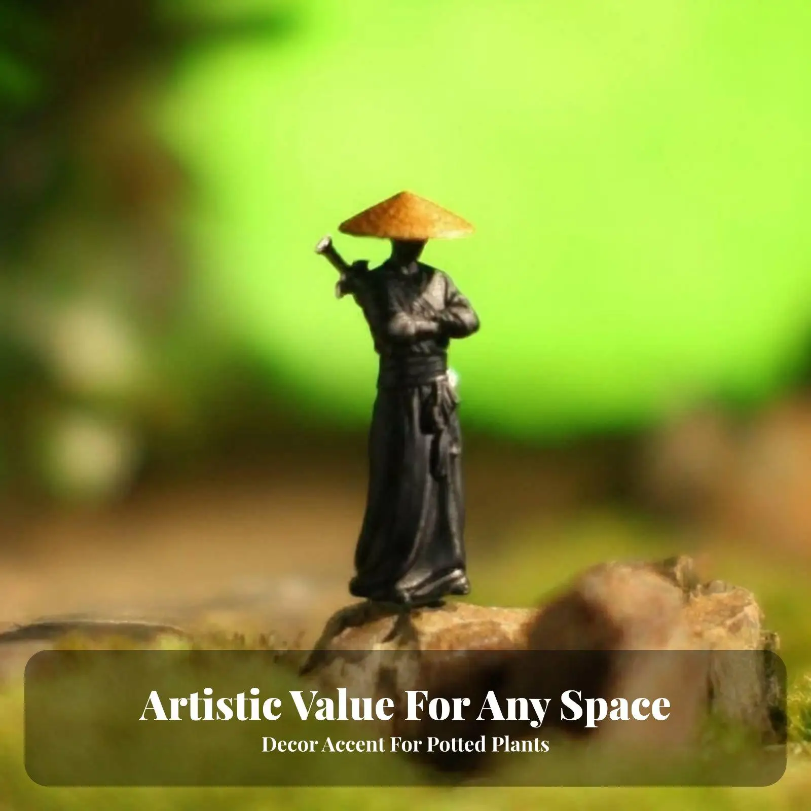 Detailed Knight Resin Figurine Medieval Warrior Statue for Desktop Shelf Fish Tank Ornament Decor