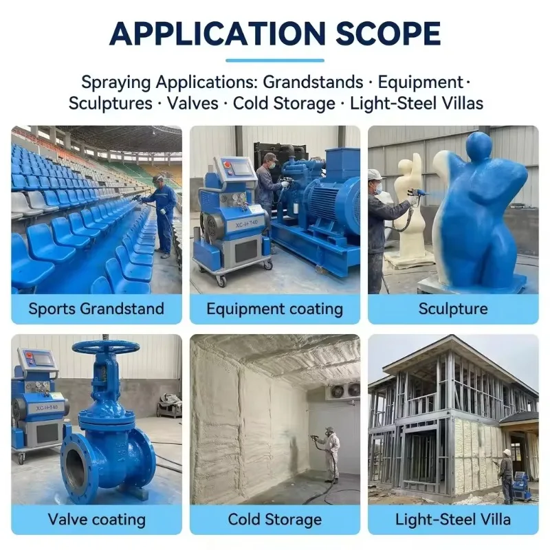 High Pressure Polyurethane Foam Spraying Machine Cold Storage Insulation Equipment With Hydraulic Pump Spray Gun