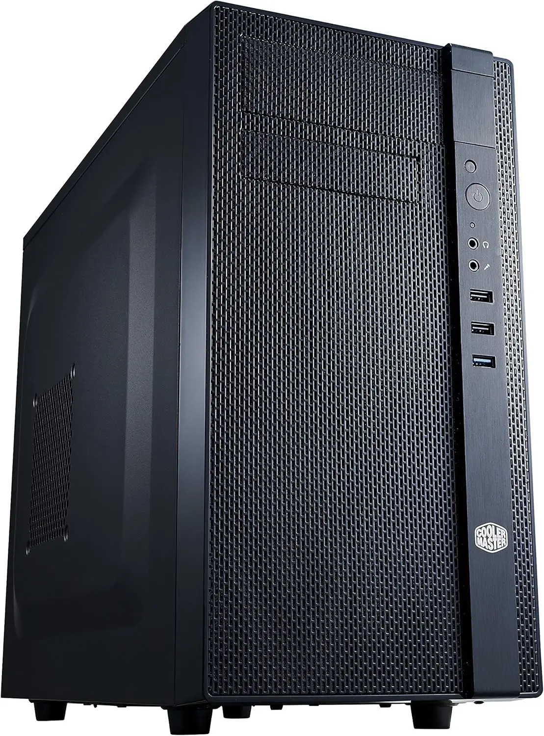 

Compact Mini Tower PC Case with Full Mesh Front Panel, Supports mATX/Mini-ITX Motherboards and High-End Graphics Cards
