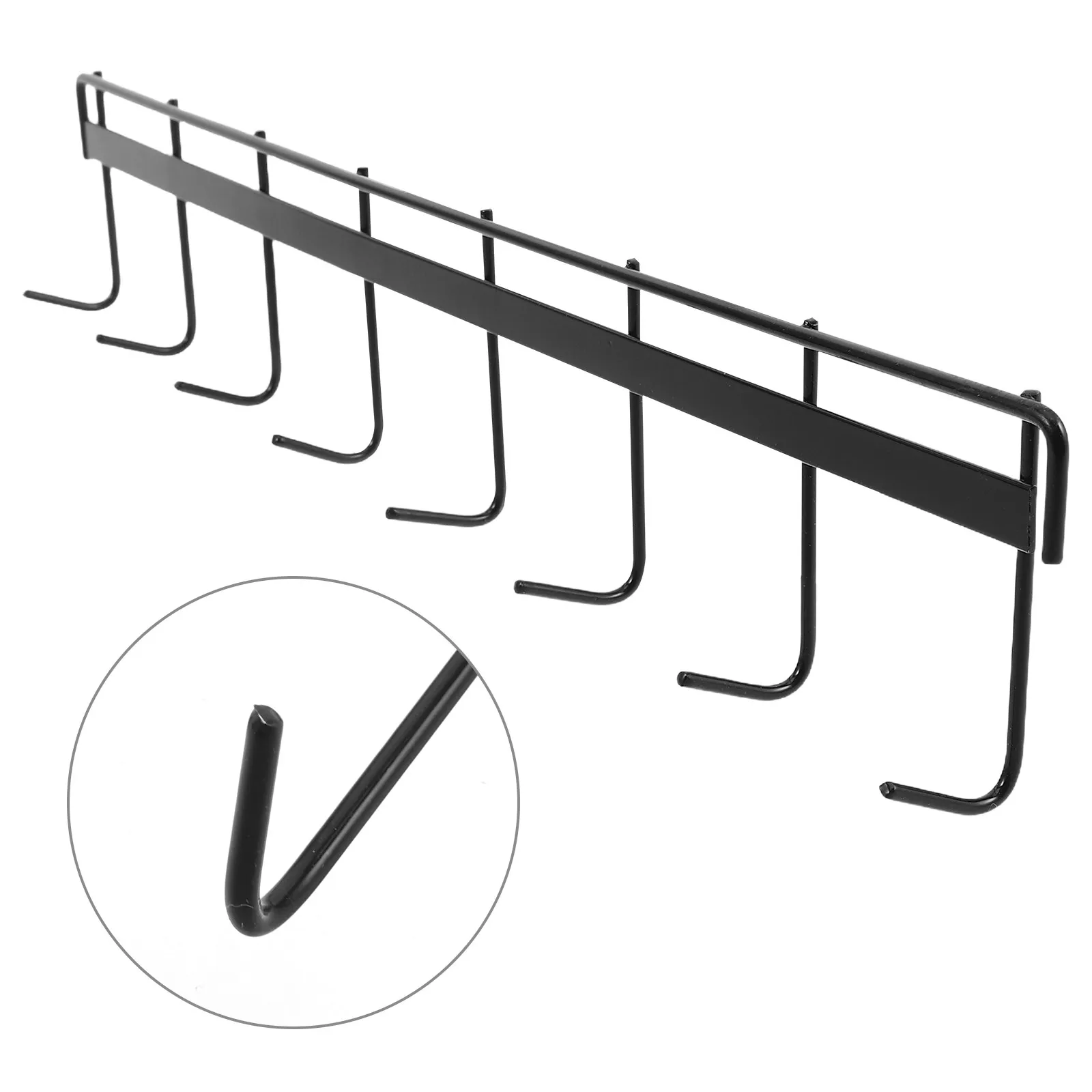 2Pcs Kitchen Utensils Hanging Rack Wall Mounted Heavy Duty Space Saving No Drill Damage Free Organizer for Kitchen Bathroom