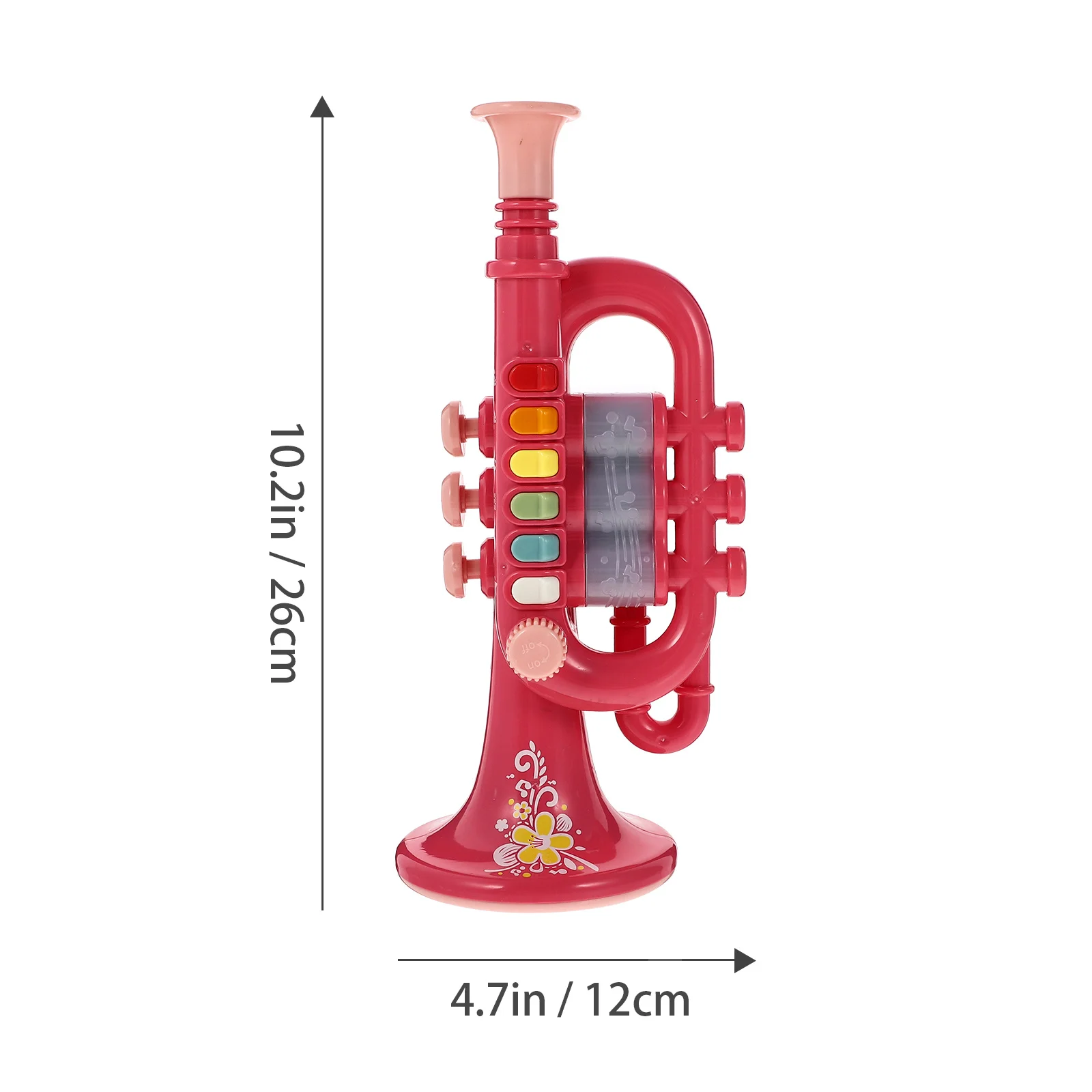 1 conjunto crianças trompete instrumento de aprendizagem musical som criativo brinquedo educativo presente para crianças brinquedos trompete