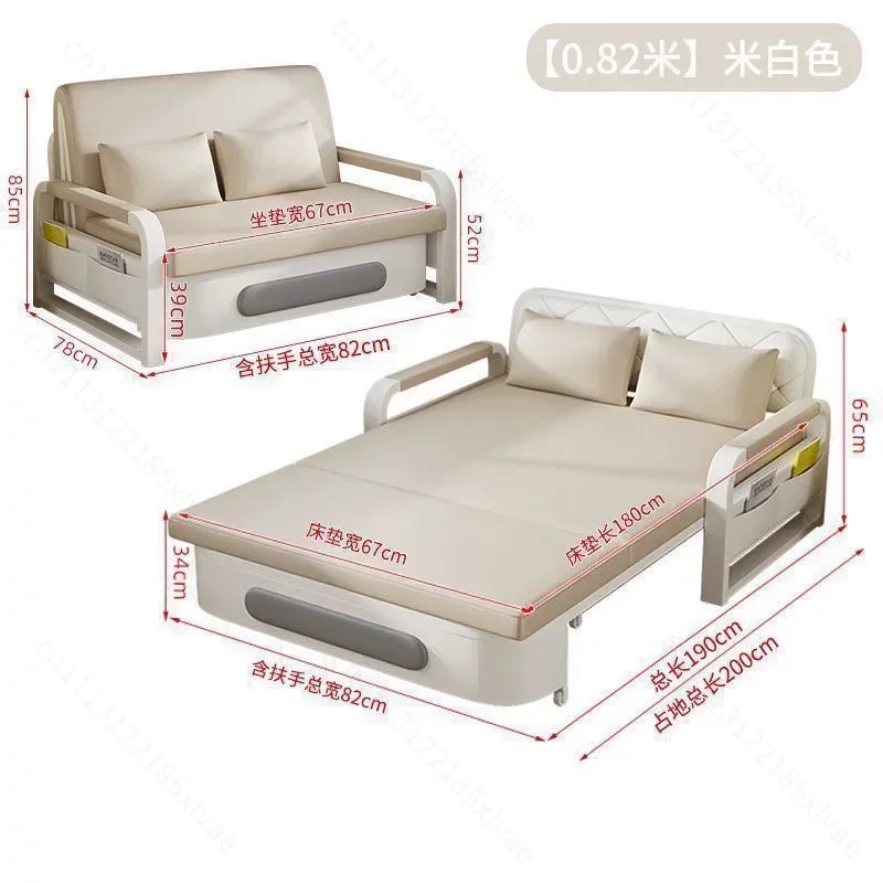 Multi-Functional Sofa Bed, Foldable Convertible Couch for Small Spaces, Modern Futon for Living Room, Balcony, Apartment
