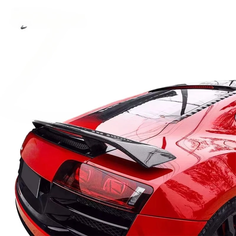 Good Quality Carbon Fiber Auto Parts Upgrade to GT Style Rear Spoiler Racing Wing for R8 2007 - 2015