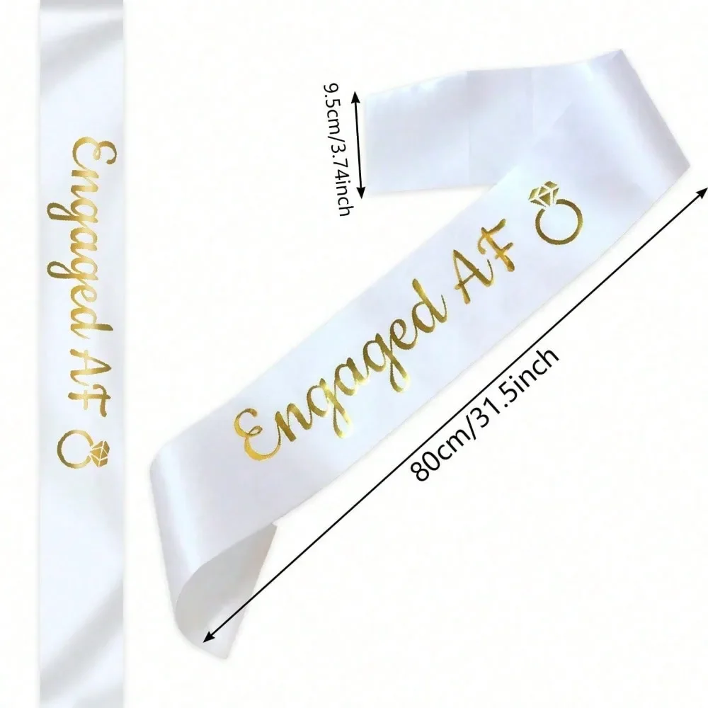1/3Pcs "I Do" Couple Engagement Sash, Wedding & Bachelor Party Accessories, Engagement Gifts for Bride & Groom-to-Be - view 4