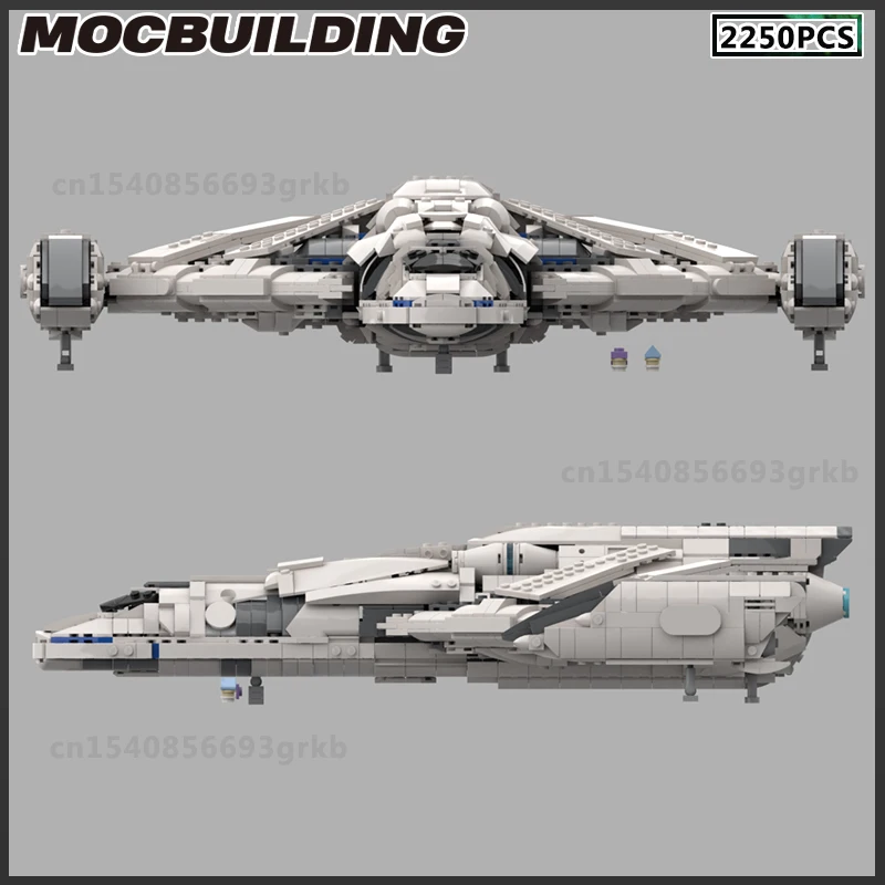 MOC Building Block Space Ship Starfighter Battleship Shuttle Model DIY Bricks  Assembling Toys Christmas Present Birthday Gift