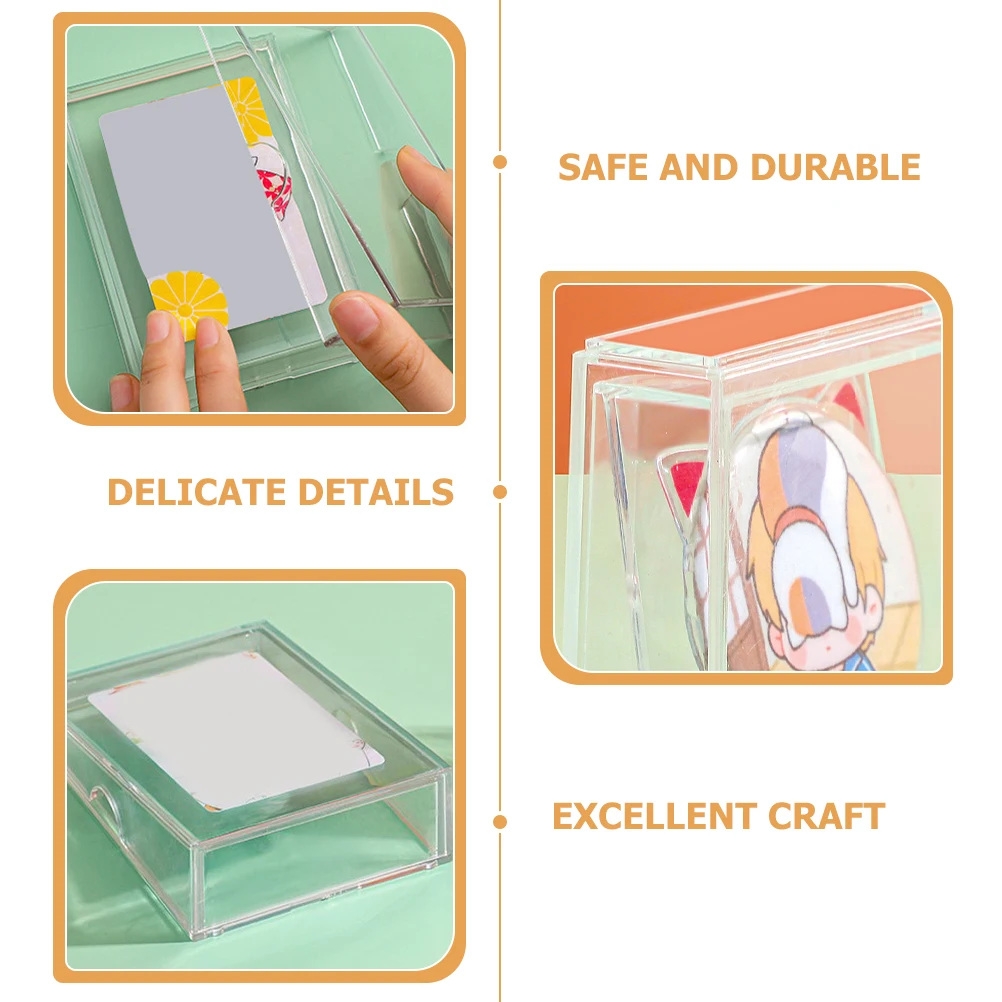 

2 шт. коробка для хранения денег витрина прозрачная акриловая монета