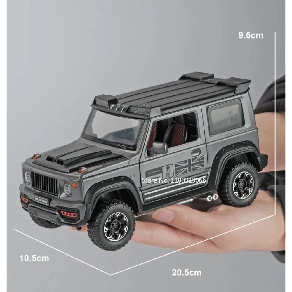 1:18 Alloy Car Model Toy SUZUKI Jimny Off-Road Vehicle Diecasts Toy SUV Car Model  with Sound Light Vehicles Toys for Kids Gifts