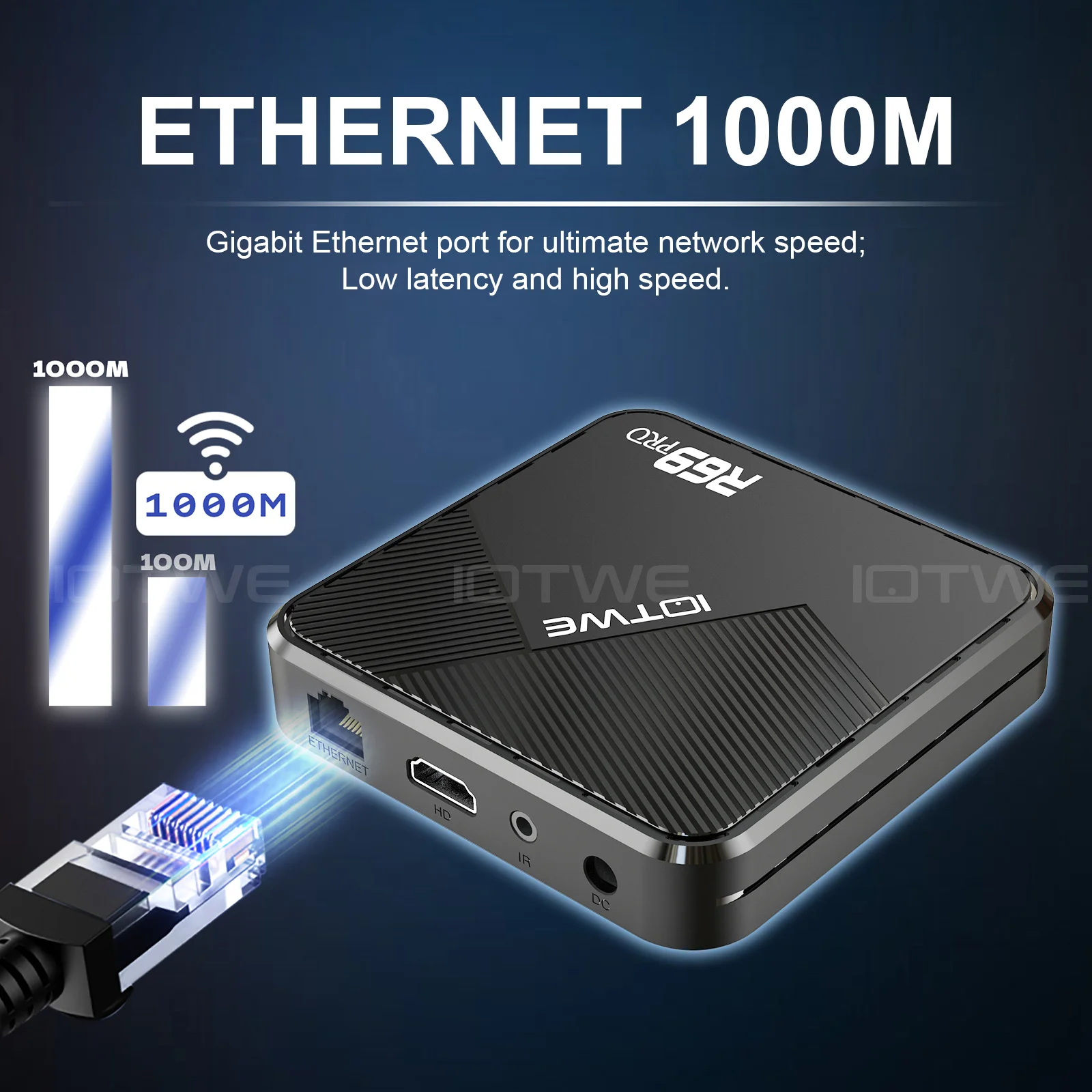 R69 PRO Allwinner H728 Android 14 TV-Box ثماني النواة WiFi 6 BT5.0 Sprachfernbedienung فك التشفير 1000 متر دعم 8K Media Pl #6