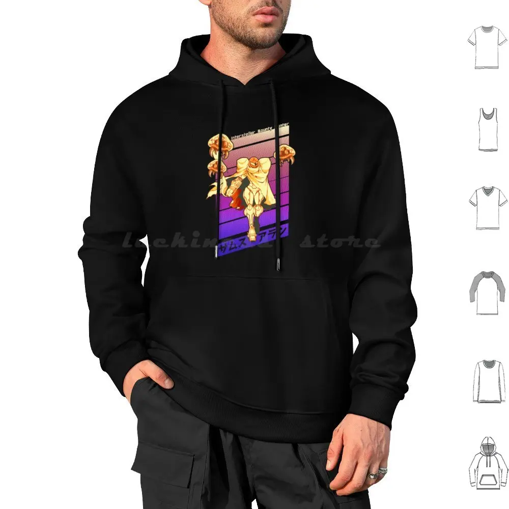 New Interstellar Bounty Hunter Alternative 03 Hoodies Long Sleeve Metroid Samus Samus Aran Aran Gaming Super Metroid