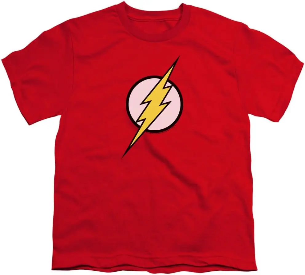 Flash Lightning Bolt Logo Youth Kids Boys T Shirt & Stickers 100% Cotton Streetwear High Quality