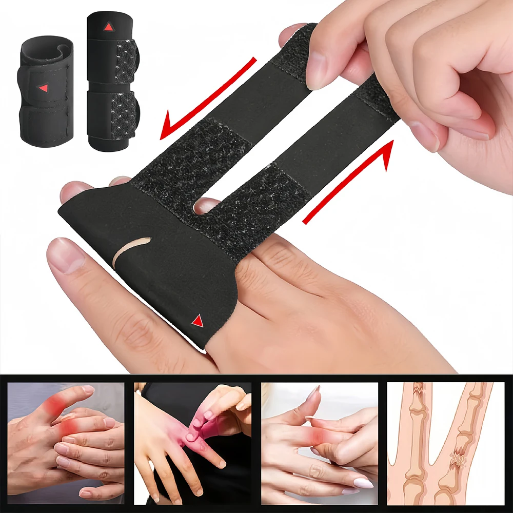 1Pcs Adjustable Finger Splint Protectors Finger Straightener for Sports Arthritis Tendonitis Broken Middle Index Ring Pinky