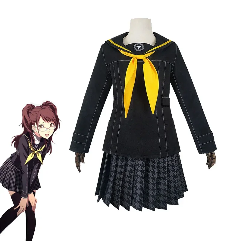 

Game Persona 4 Kujikawa Rise Anime Cosplay Costumes School Uniform Sailor Suit Woman Party Top Skirt Suit Halloween Costume