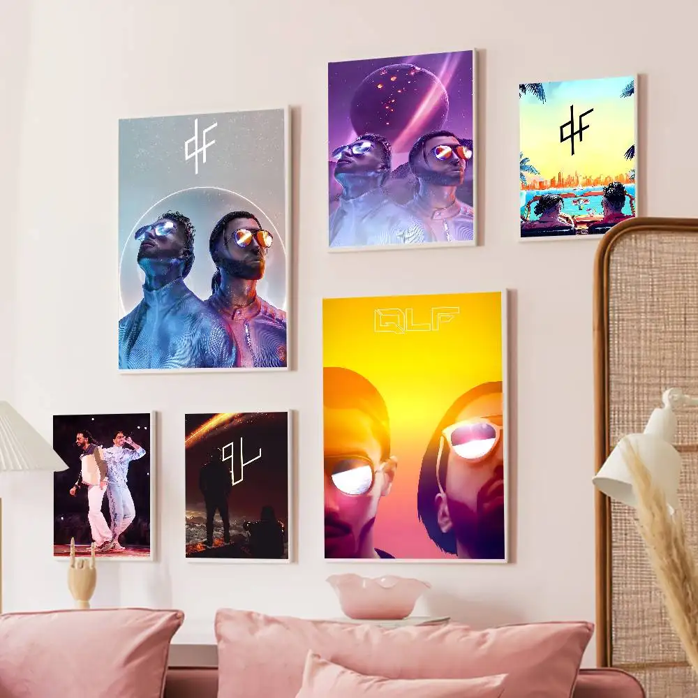 PNL QLF rapper singer Whitepaper Poster Waterproof Paper Sticker Coffee House Bar Aesthetic Art Wall Painting