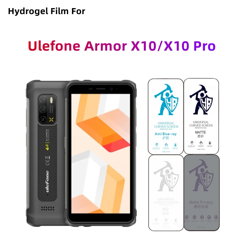 

2 шт. матовая гидрогелевая пленка для Ulefone Armor X10 HD Защитная пленка для экрана для Ulefone Armor X10 Pro для ухода за глазами Антишпионская защитная пленка