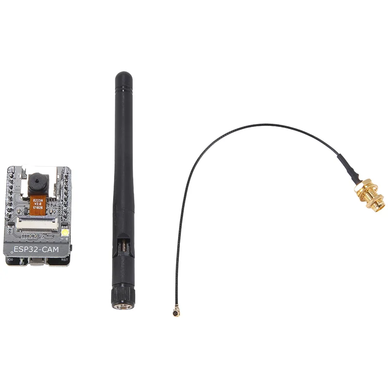 

B24B Комплект модуля Wi-Fi Bluetooth ESP32 Последовательный порт для Wi-Fi Веб-камеры ESP32-CAM Макетная плата с модулем антенны Простая установка