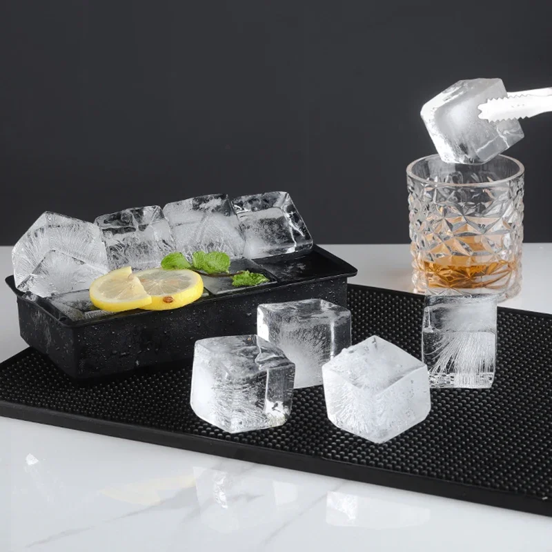 15er Silikon-Eiswürfelformen mit Deckel, große Eiswürfelform, wiederverwendbare Eiswürfelform mit 4/6/8/15 Fächern für Whiskey und Cocktails – Detail 8