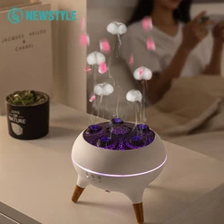 Humidificateurs méduses dynamiques 514 et plus, avec comparateur de couleur, veilleuses LED dégradées, télécommande, diffuseur d'huiles essentielles et d'aromathérapie