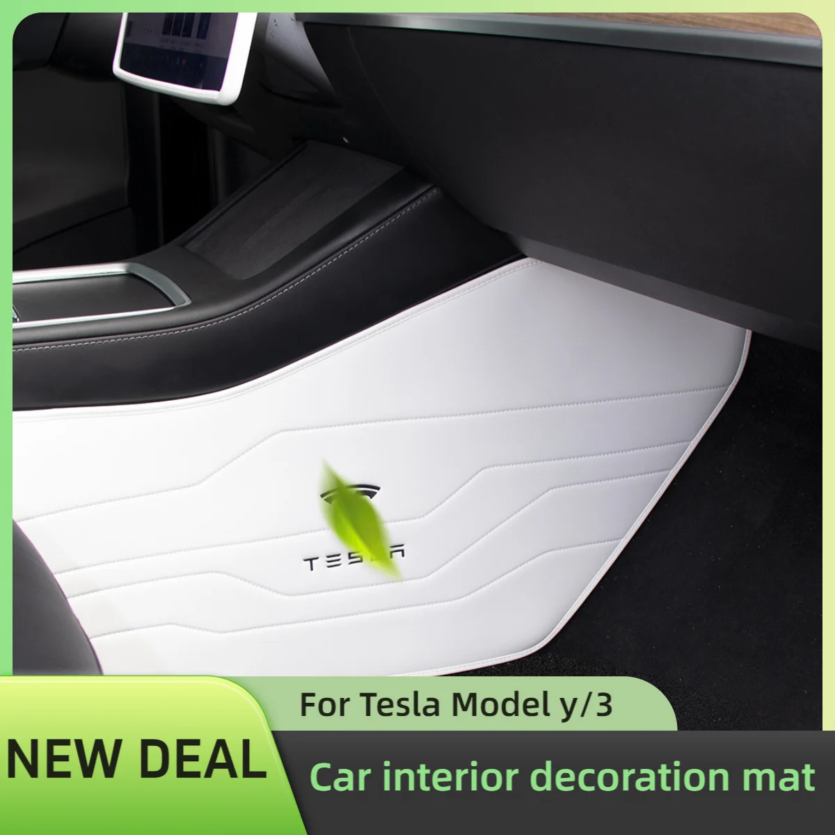 2-4pcs Seatback kickpad Protector for Tesla Model Y2024-21 Model 3 Highland New Nappa leather mats tesla Interior Accessories