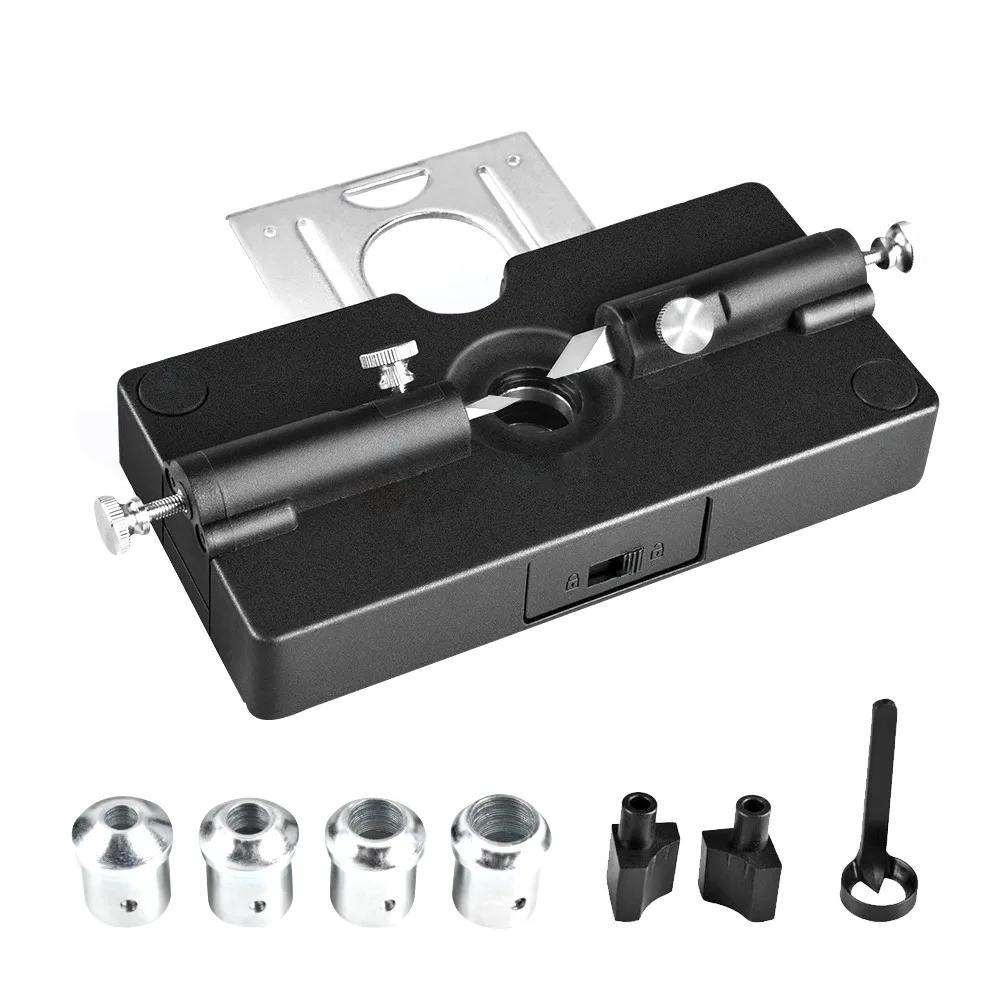 Adjustable Drill Guide Round Wood Rods Making Tool Precision Drilling Guide 4 Various Bits Square Wood Bar To Wood Rods Tool