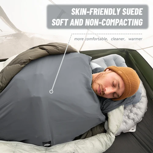 Imagen 2 del producto Naturehike-saco de dormir con forro para acampada, saco de dormir ligero y portátil para verano, para viajes al aire libre, senderismo, Camping