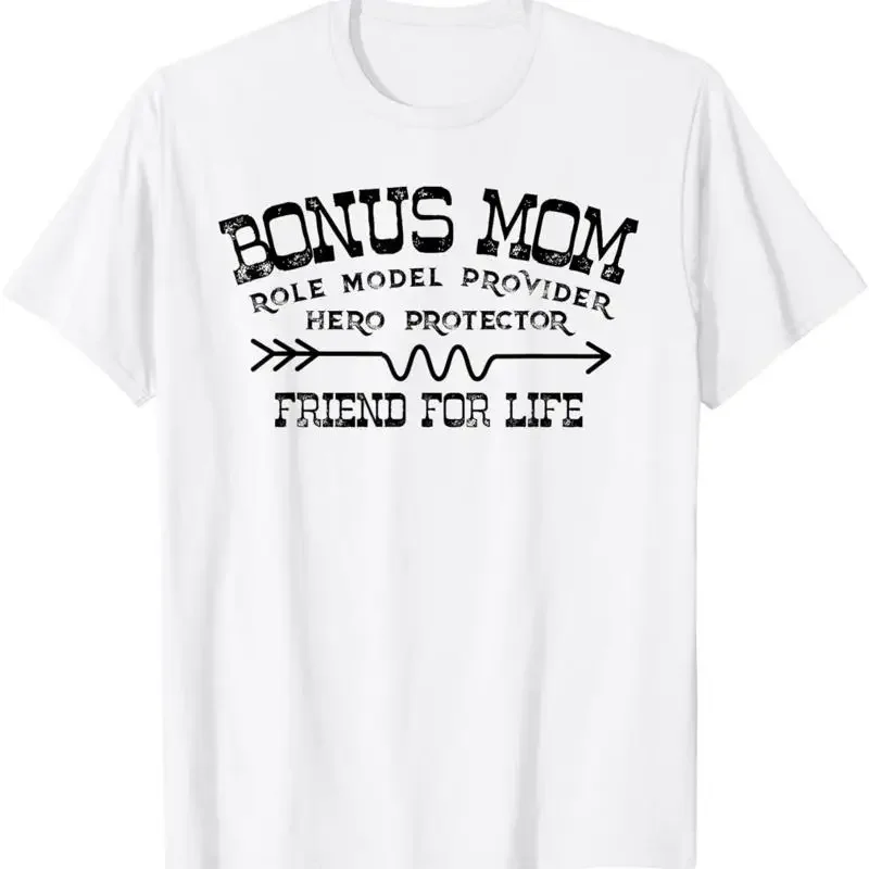 Mothers Day T Shirt Bonus Mom Friend For Life Step