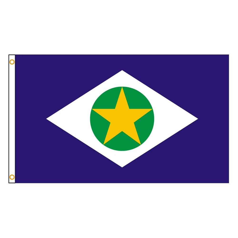 3x5 Ft Mato Grosso Flag Vivid Color and Fade proof flags of Brazil Polyester with Brass Grommets 3 X 5 Ft