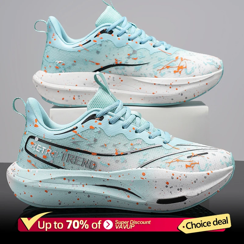 

Мужские и женские спортивные кроссовки для марафона с карбоновой пластиной, дышащие, легкие, удобные, нескользящие