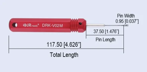 JRready DRK-V02M Stiftentfernungswerkzeug für Super Seal 1.5/GT150, GT280/Metri Pack 150/Metri 280. – Detail 4