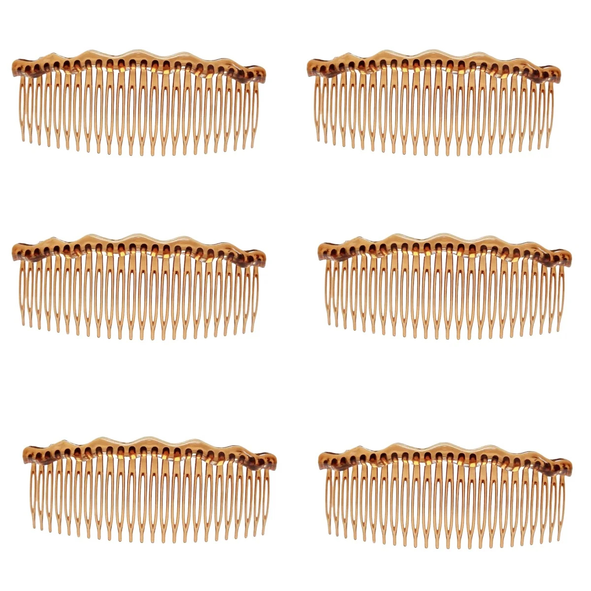 6 Stück französische Haarseitenkämme für Frauen, feines dünnes Haar, dekorative Haarkämme für Frauen und Mädchen, Braut, Hochzeit, Schleier, Haarspange, Kämme – Detail 9