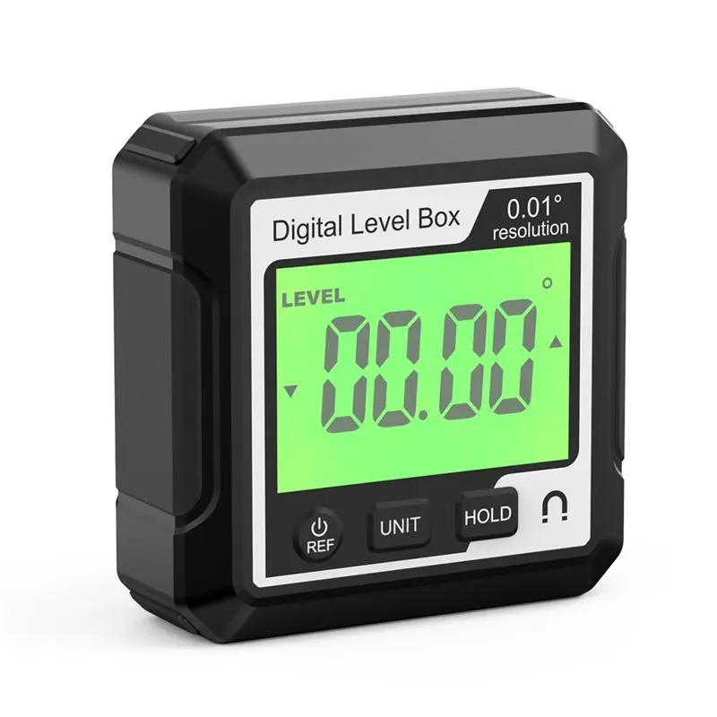 FOR HOME Digital Electronic Level Digital Angle Fnder 90°Magnetic Inclinometer Protractor Level Box Black
