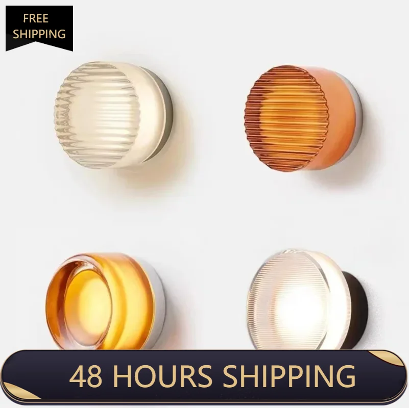 Nordic Wall Sconce Lamp Bedside Ceiling Light Fixture Home Interior Lighting Bedroom Living Room Decor Led Acrylic Morden Hotel