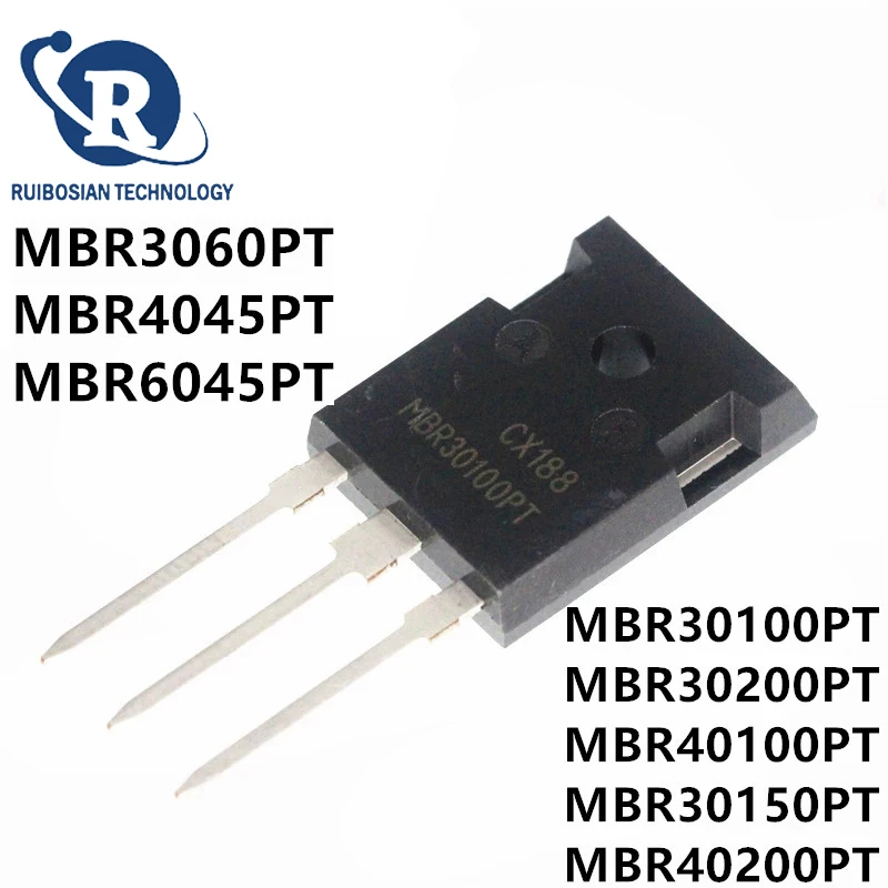 5PCS MBR30100PT TO-247 MBR30100 30A 100V MBR30200PT MBR30200 MBR40100PT MBR30150PT MBR40200PT MBR3060PT MBR4045PT MBR6045PT