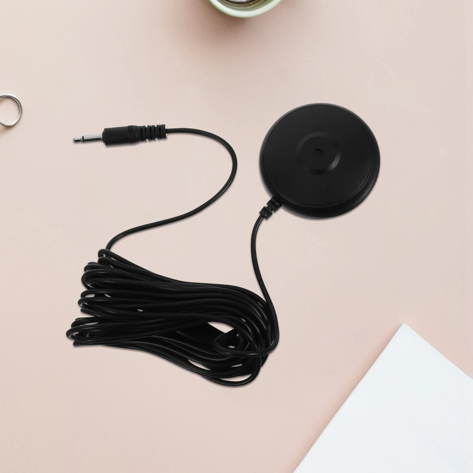 

Professional Desktop Calibration Microphone 3.5Mm Plug 5M Black Noise Reduction Conference Mic For Podcasting Online Teaching