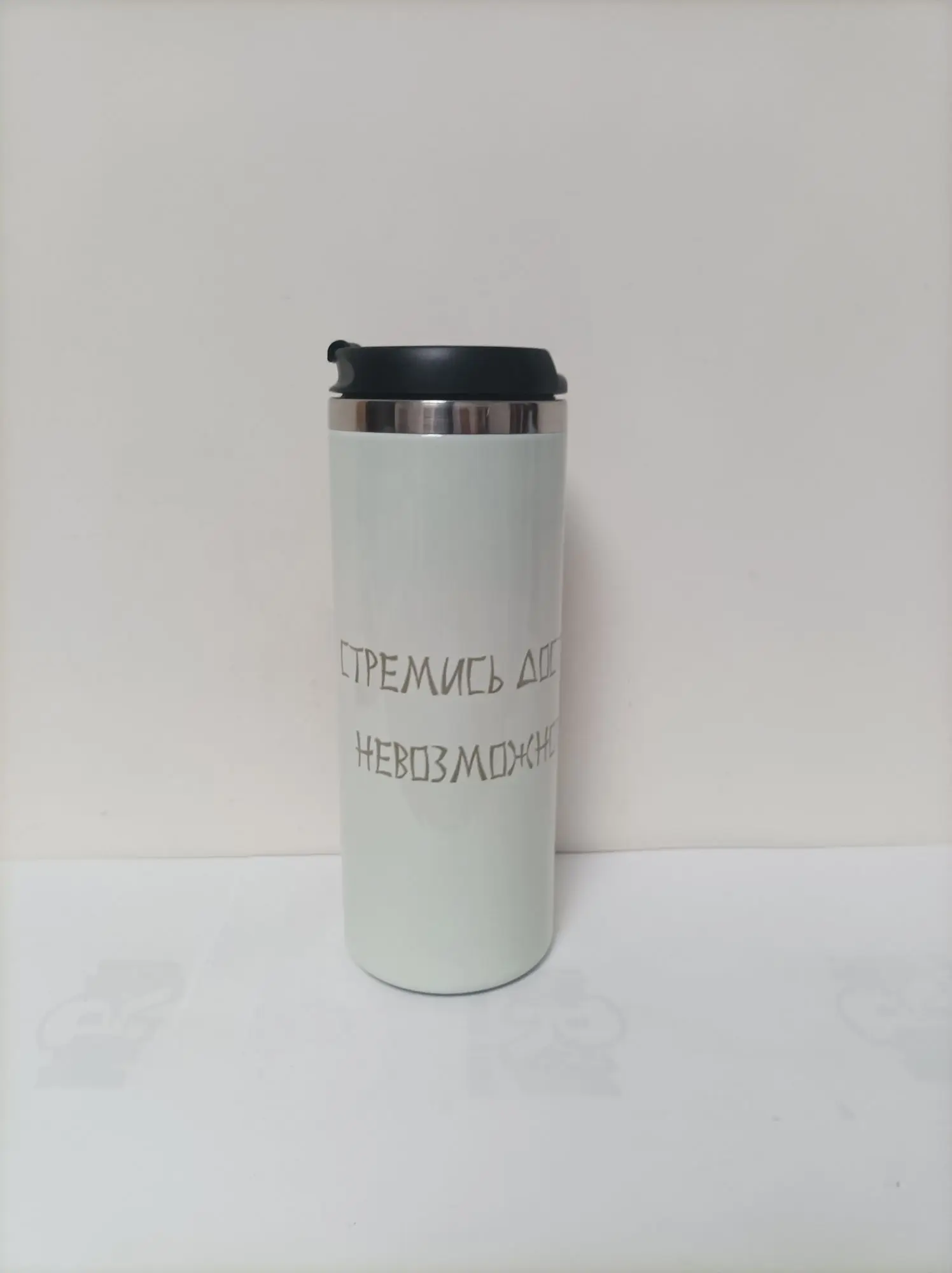 450ML Coffee Cup Full Print Customized with Your LOGO PHOTO Name TEXT Thermos Tumbler for Office Drink Water Keep Cold and Hot