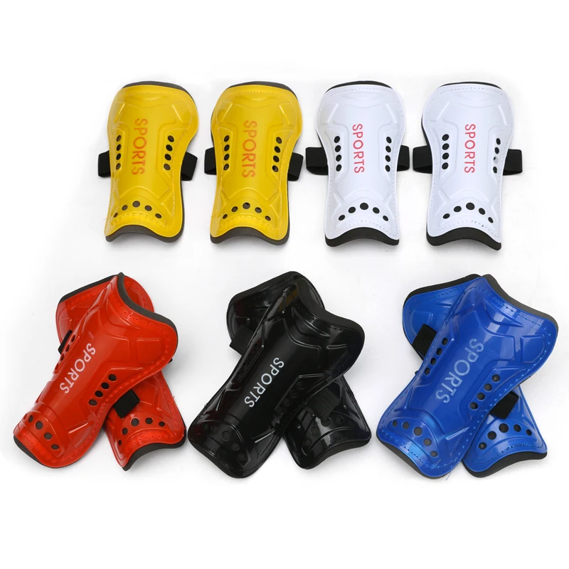 1 Pair Soccer Shinguards Football Protectors Pads Adult Kids Shinguards Light Sock Insert Board Training Legging Protective Gear