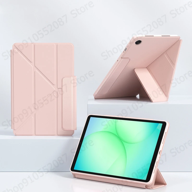 For Samsung Galaxy Tab A11 Case 8.7'' Multi-Folding Protective TPU Shell Funda For Galaxy Tab A11 Tablet Cover SM-X130 X133 X135