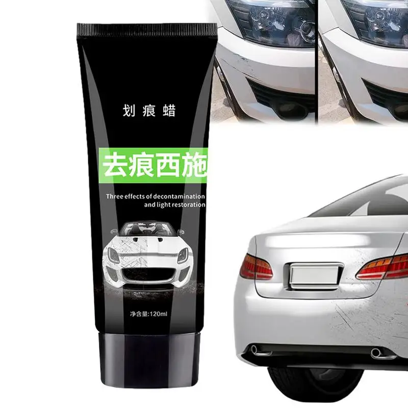 

Car Scratch Remover Paste Car Scratch Remover Compound 120ml Rubbing Compound For Cars Repair Paint Scratches Scuffs Water Spots