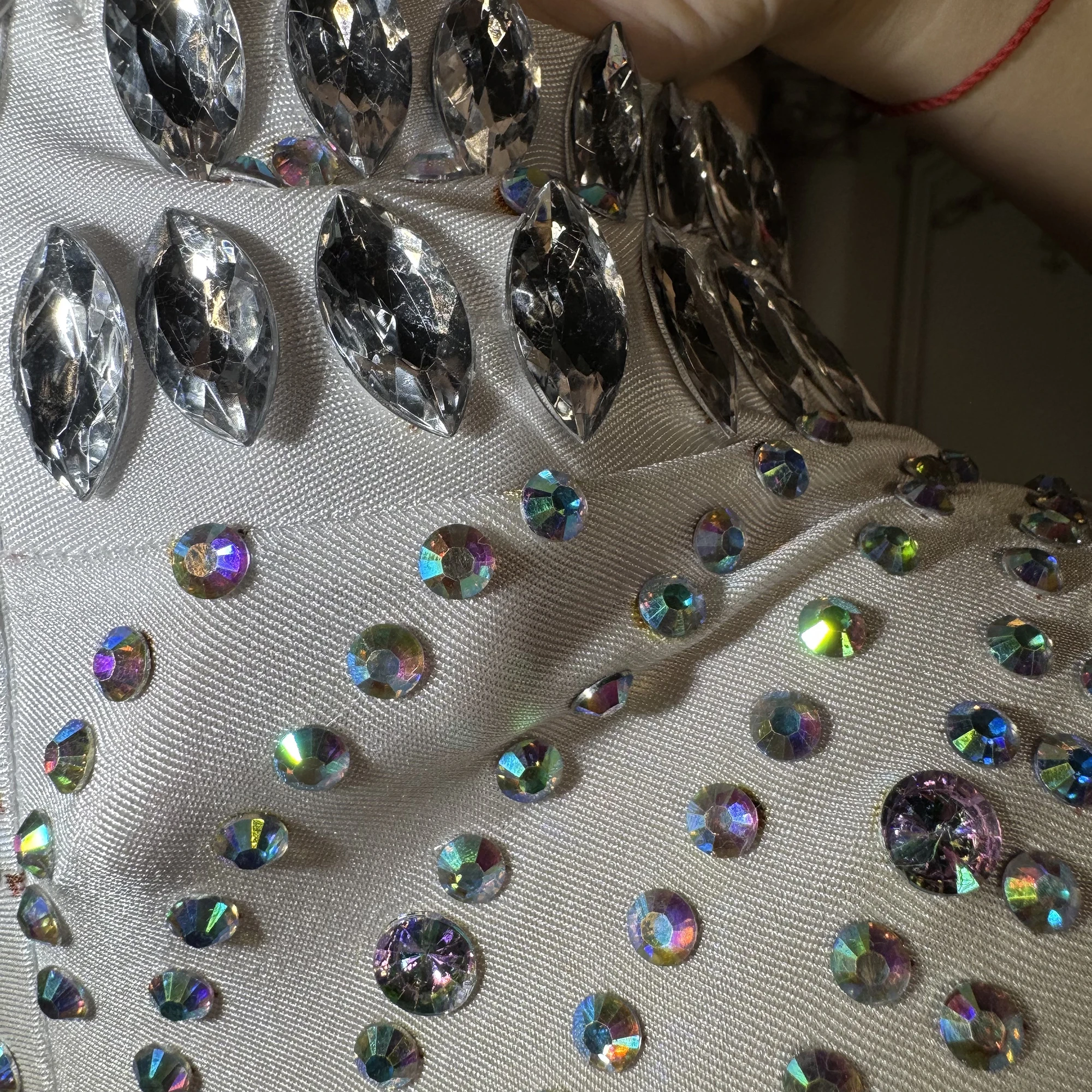 ZD Sexy Long Sleeves Stretch Rompers Club Party Showgirl Pole Dance Leotard Female One Piece Bodysuit Women Rhinestone Jumpsuit