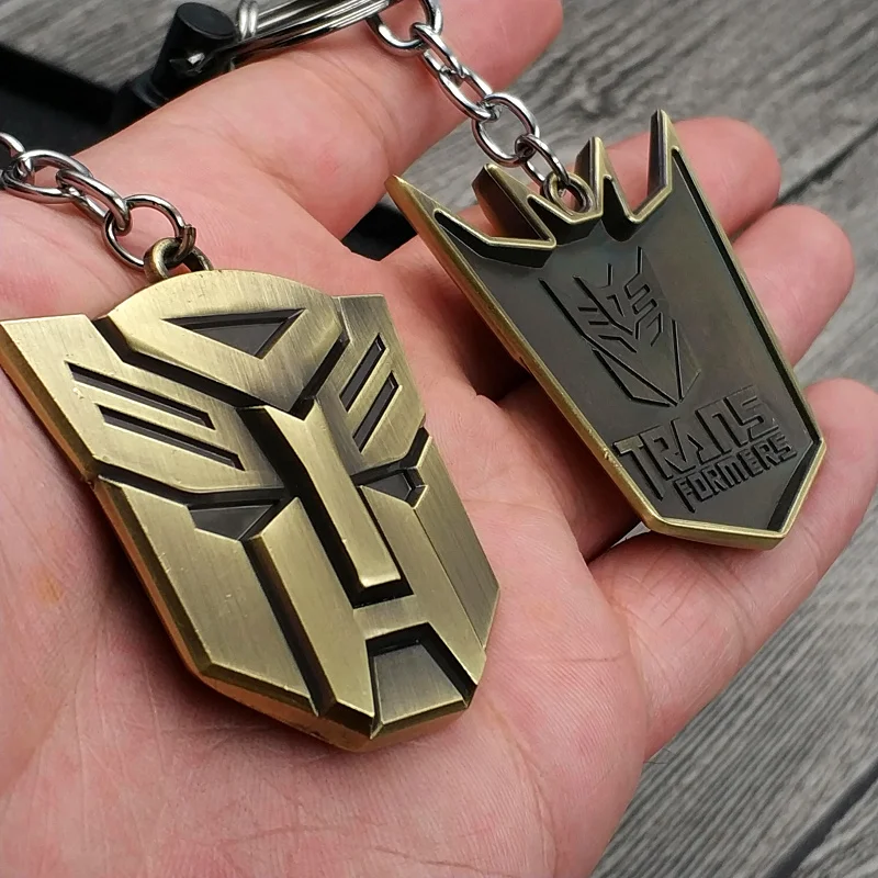 TransFormers The Last Knight Auto Bot Decepticons Cartoon Figures Key Pendant Keyrings Toys Keychain Present