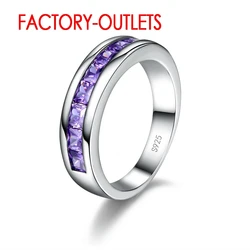 Genuine 925 Sterling Silver Engagement Ring Fashion Jewelry Trendy Style Cubic Zirconia Pave Setting Women Girls Wholesale