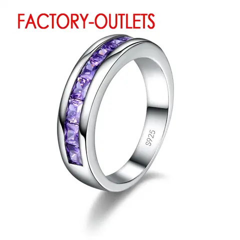 Genuine 925 Sterling Silver Engagement Ring Fashion Jewelry Trendy Style Cubic Zirconia Pave Setting Women Girls Wholesale