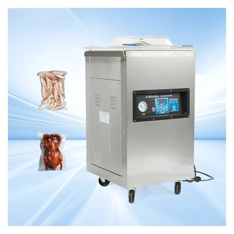 DZ-400 Desktop Single Room Food Marinated Chicken Fish Air Vacuum Sealing Machine Sealing Packaging Machine