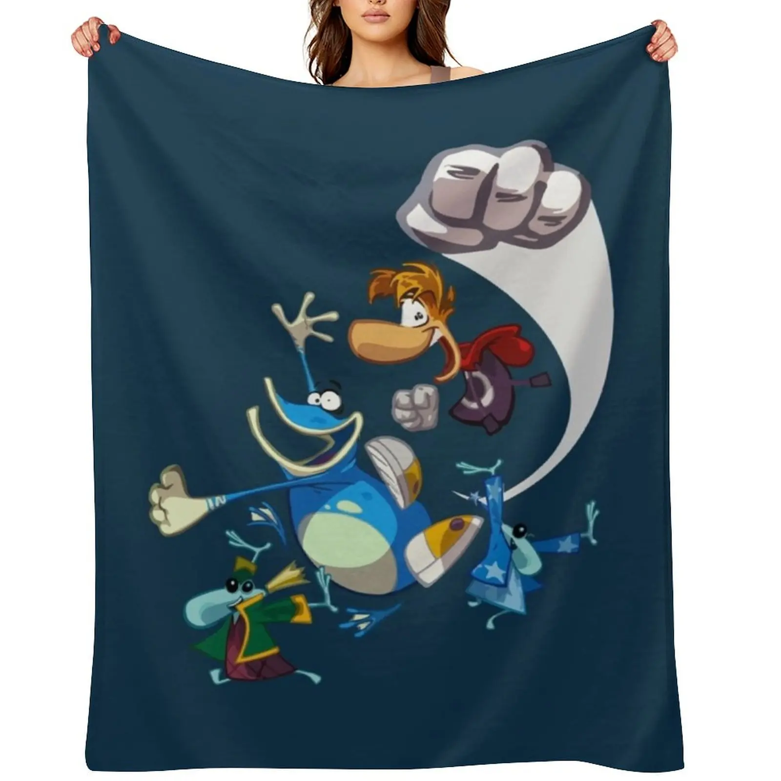 

Rayman and Globox Throw Blanket Luxury Brand Hairys Kid'S Blankets For Baby Blankets