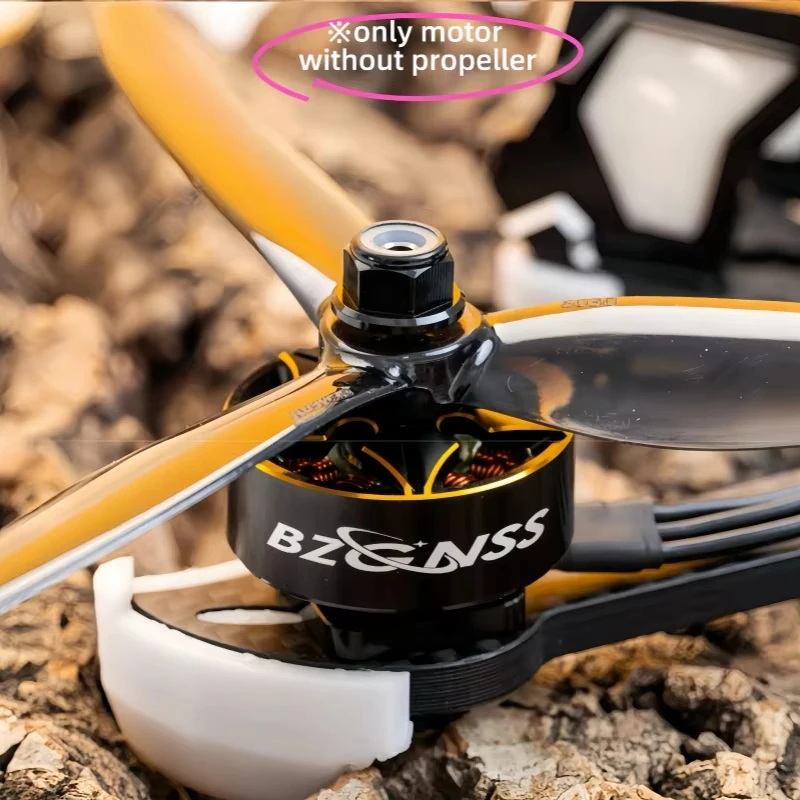 BZGNSS 2207 Brushless Motor, 1960KV 6S Turbo‑Cooled Motor, Smooth Freestyle Performance for 5‑Inch FPV Racing Drone