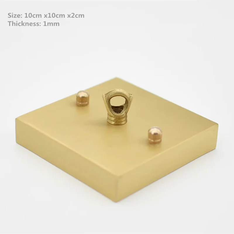 All-brass Ceiling Rose Tray 100% Copper Pendant Lamp Base Canopy Lighting Accessories Beside Wall Light Fixed Ceiling Plate
